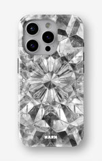 iPhone 15 Pro Max Tough Case – Grey Crystals - View 1
