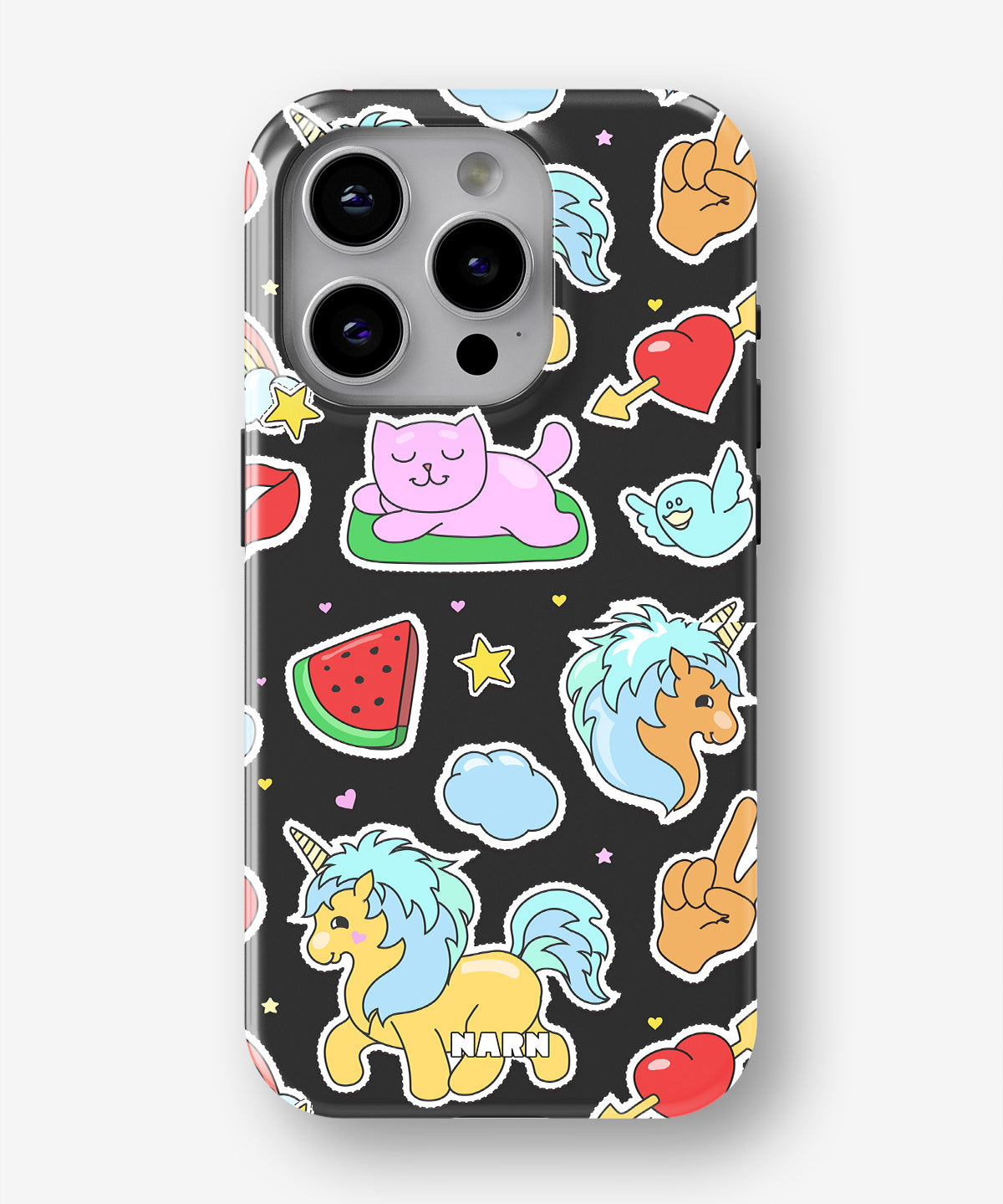 iPhone 15 Pro Max Tough Case – Cute Stickers - View 1