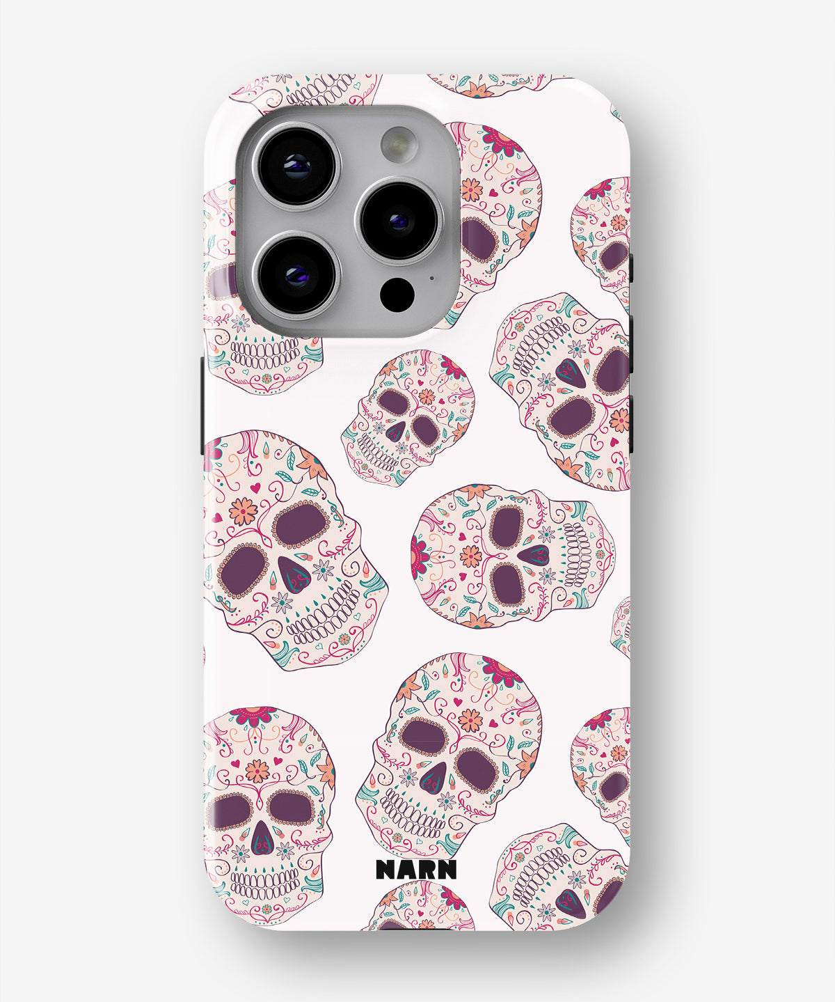 iPhone 15 Pro Max Tough Case – Calavera Skulls - View 1