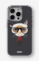 iPhone 15 Pro Max Tough Case – Hipster Cat - View 1