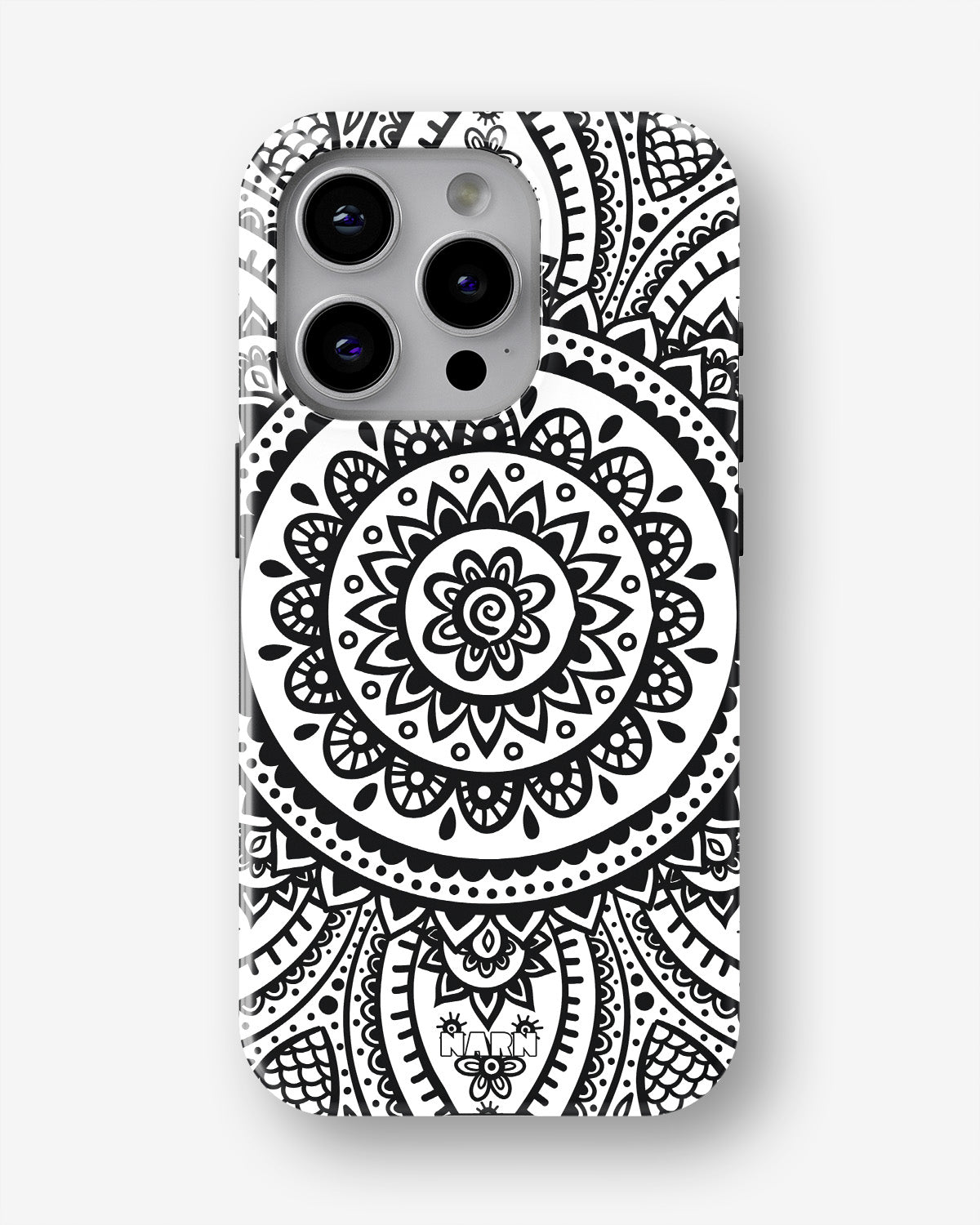 iPhone 15 Pro Max Tough Case – Henna Mandala - View 1