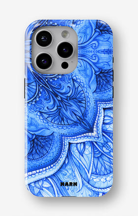 iPhone 15 Pro Max Tough Case – Blue Vintage - View 1