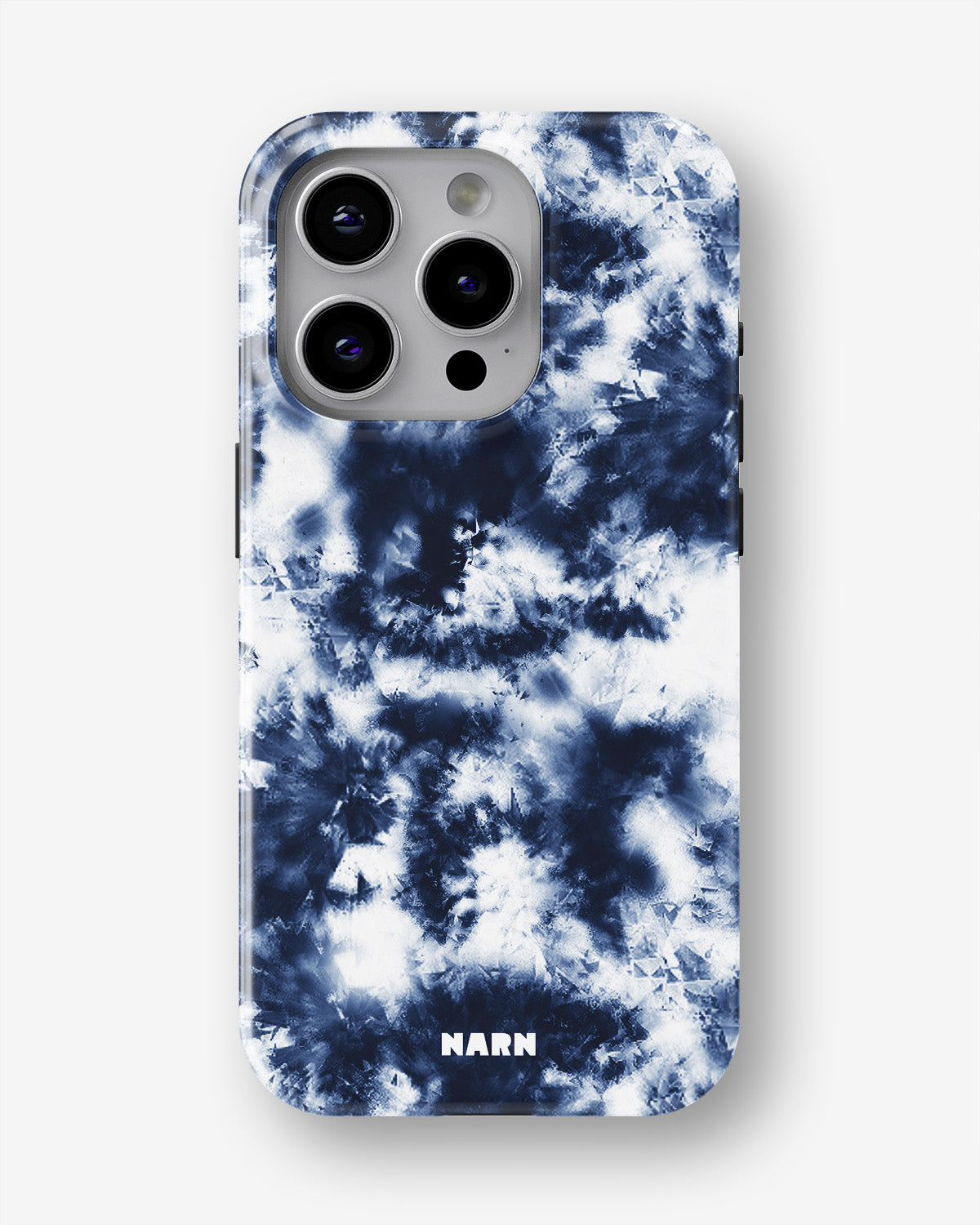 iPhone 15 Pro Max Tough Case – Tie Dye Blue - View 1