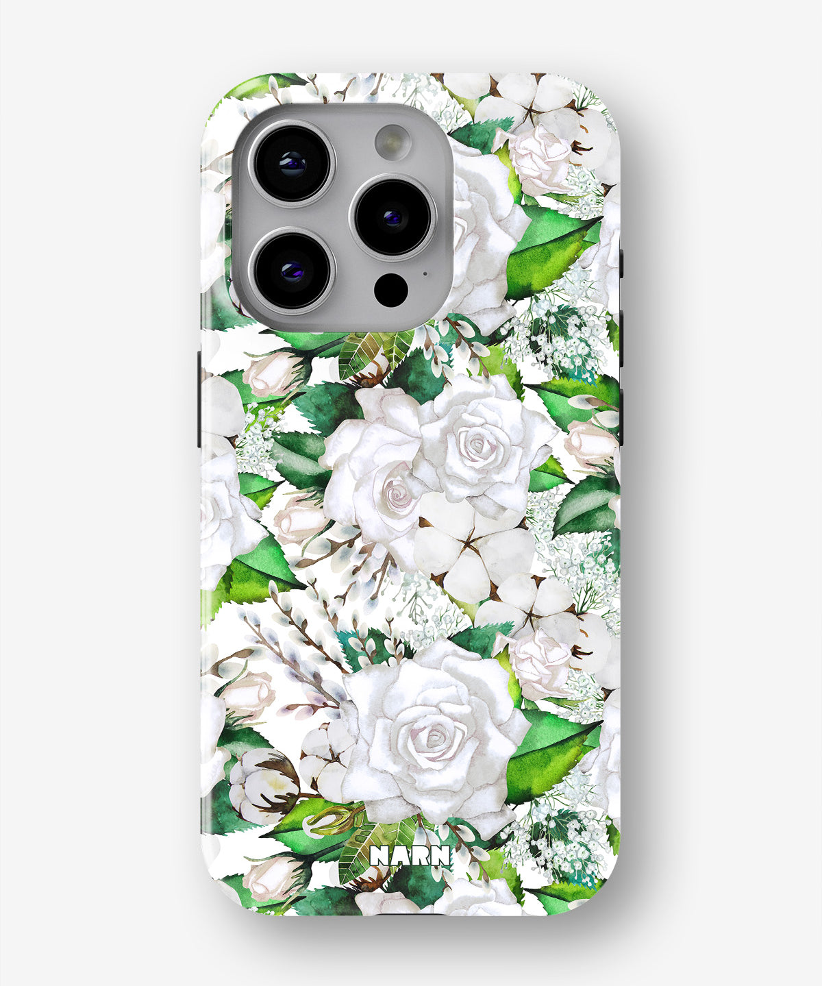 iPhone 15 Pro Max Tough Case – White Bloom - View 1