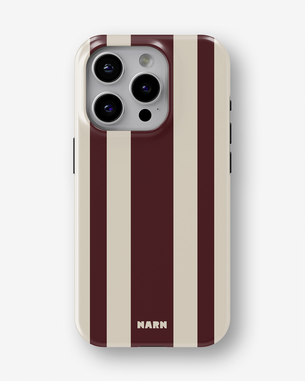 iPhone 15 Pro Max Tough Case – Bordeaux Stripe - View 1
