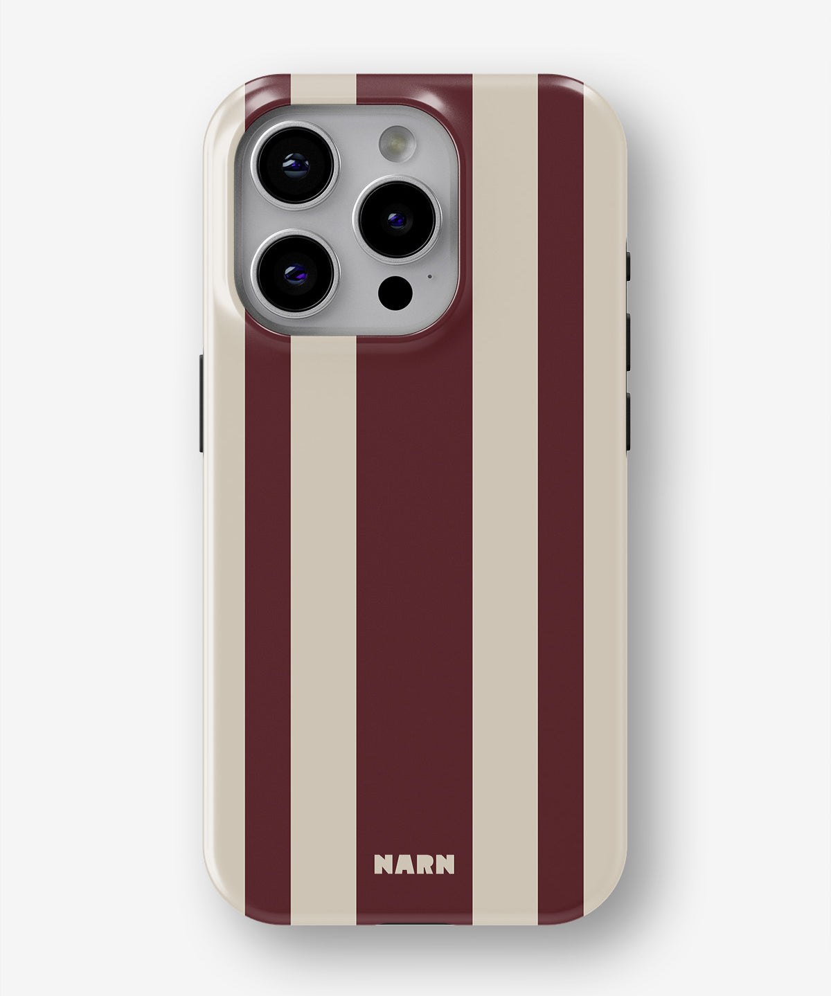 iPhone 15 Pro Max Tough Case – Bordeaux Stripe - View 1