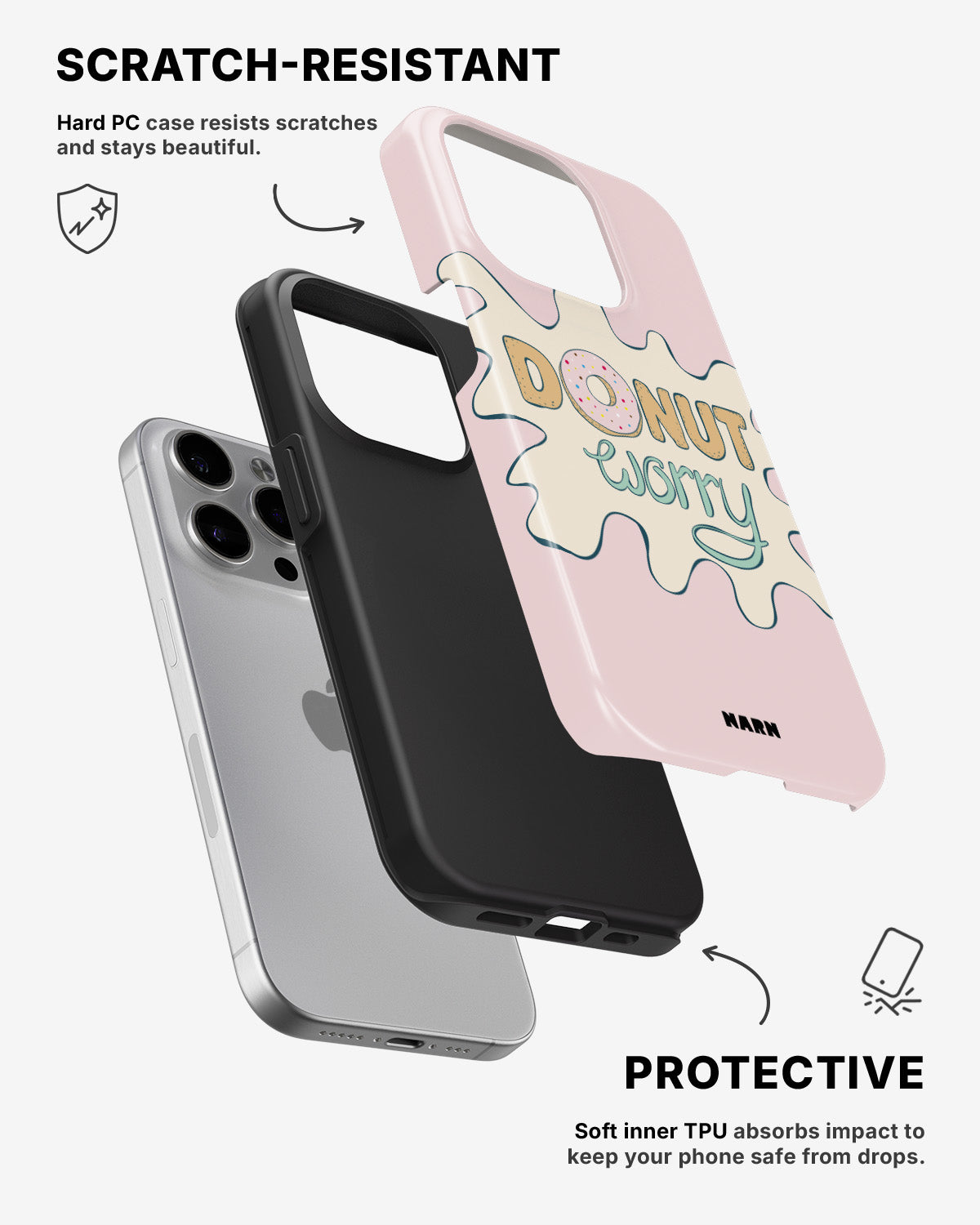 iPhone 15 Pro Max Tough Case – Donut Worry - View 2