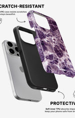 iPhone 15 Pro Max Tough Case – Purple Marble - View 2