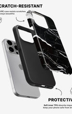 iPhone 15 Pro Max Tough Case – Black Marble - View 2