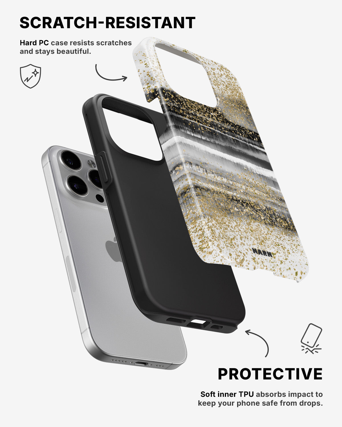 iPhone 15 Pro Max Tough Case – Sparkly Tie Dye - View 2