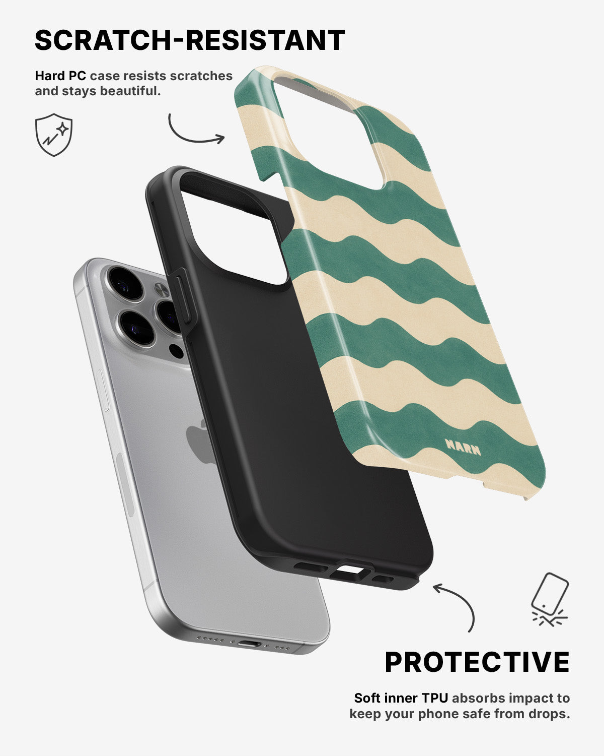 iPhone 15 Pro Max Tough Case – La Dolce Wave - View 2