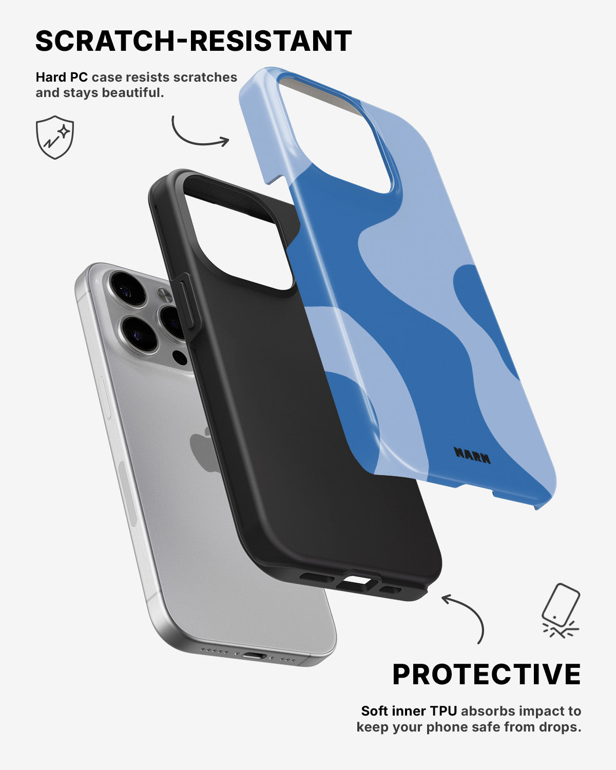 iPhone 15 Pro Max Tough Case – Calm Tide - View 2