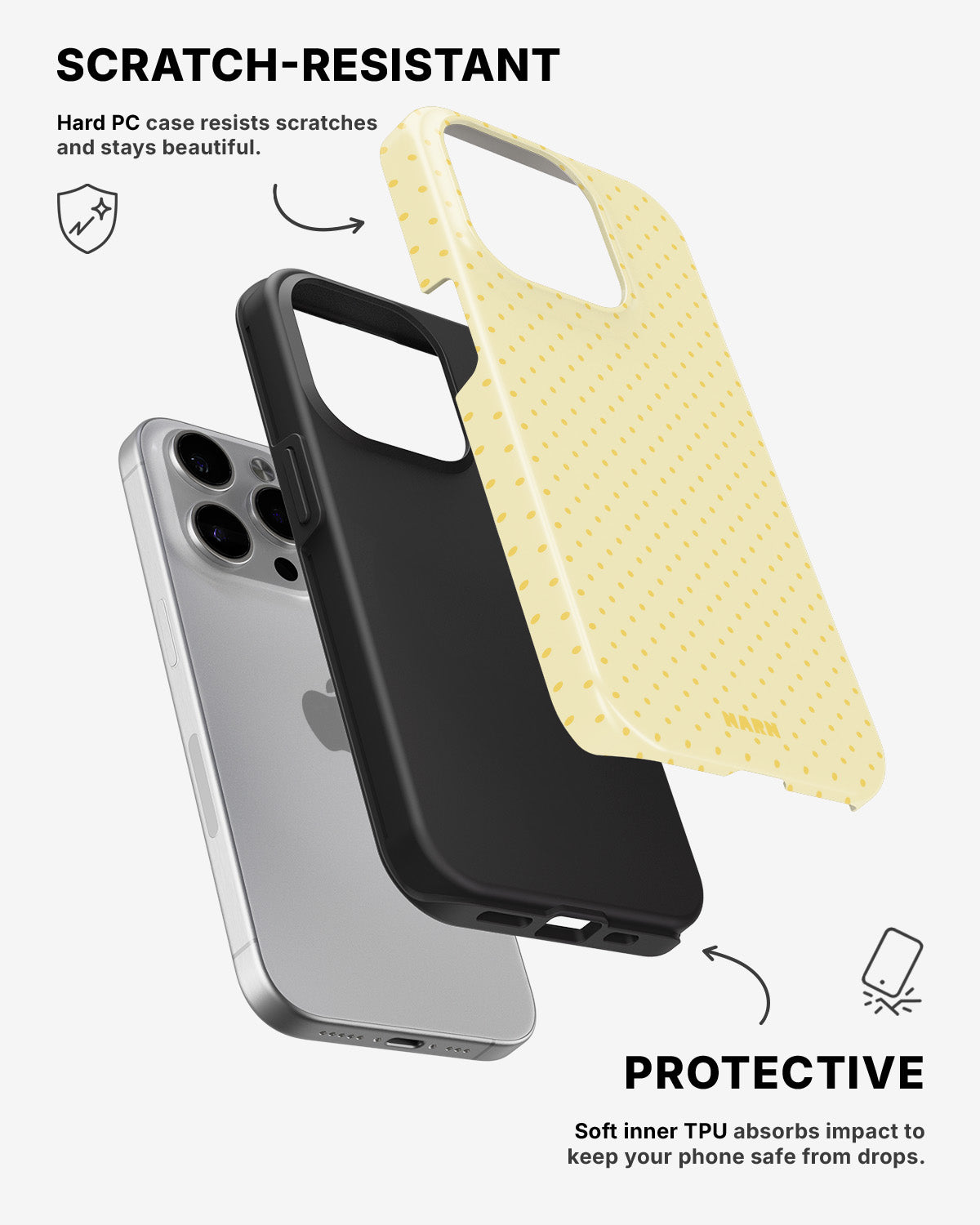 iPhone 15 Pro Max Tough Case – Morning Dots - View 2