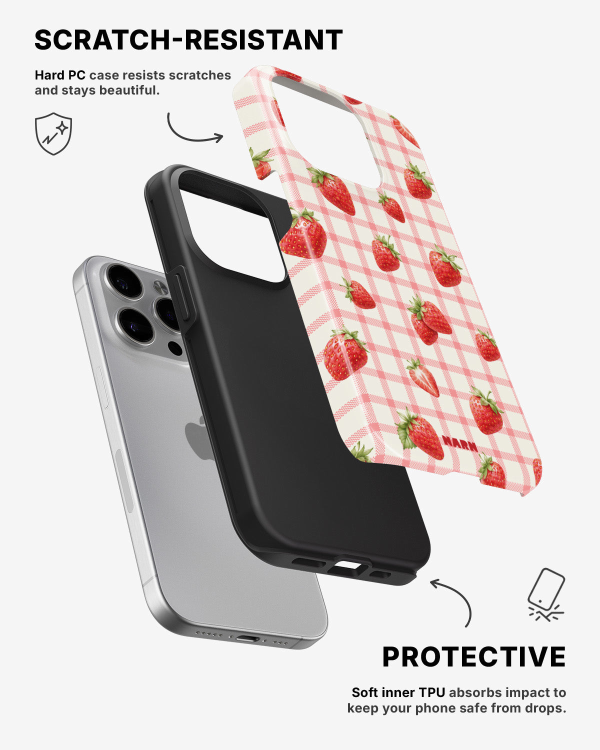 iPhone 15 Pro Max Tough Case – Strawbella - View 2