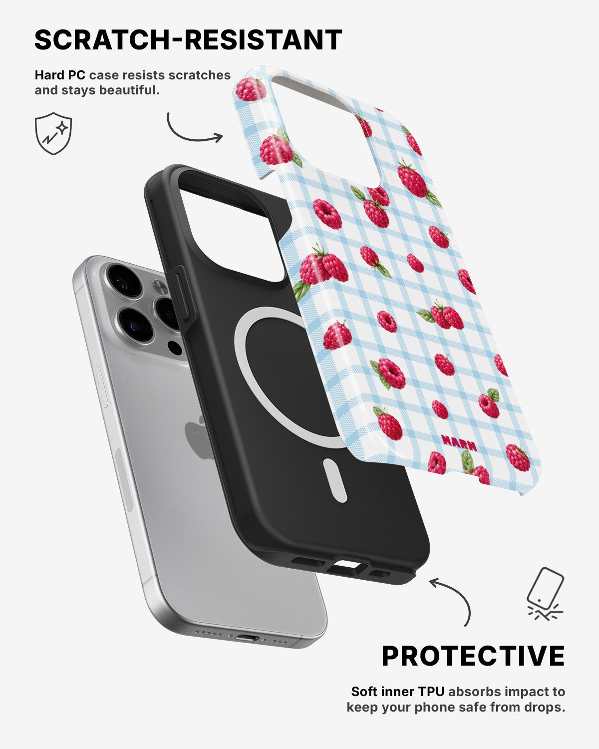 iPhone 15 Pro Max Tough Case – Berry Basket - View 2