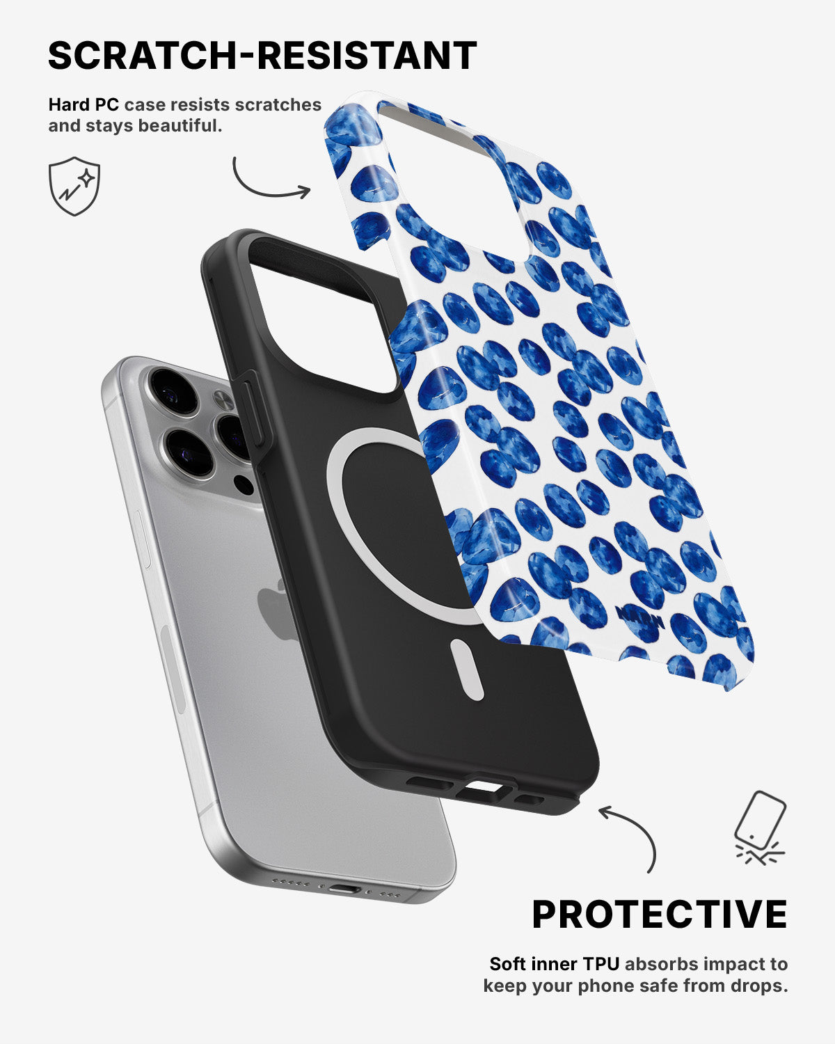 iPhone 15 Pro Max Tough Case – Blue Pick - View 2