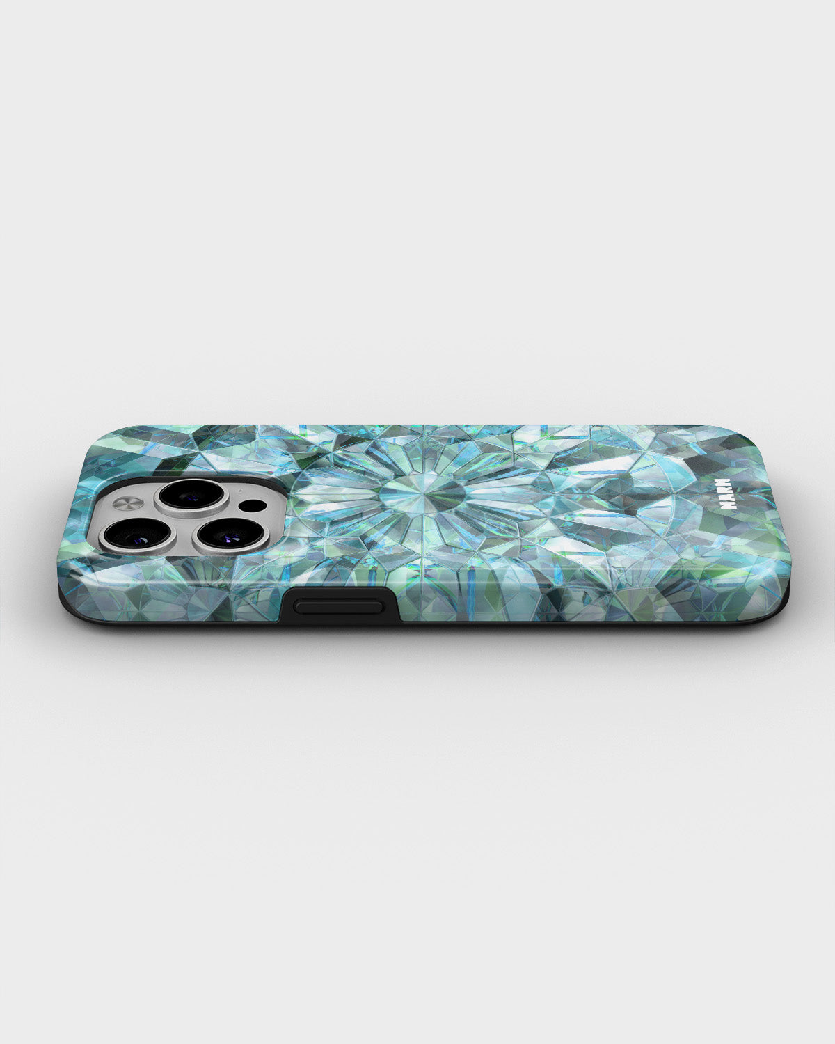 iPhone 15 Pro Max Tough Case – Green Crystals - View 3
