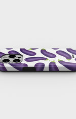 iPhone 15 Pro Max Tough Case – Eggplant Pattern - View 3