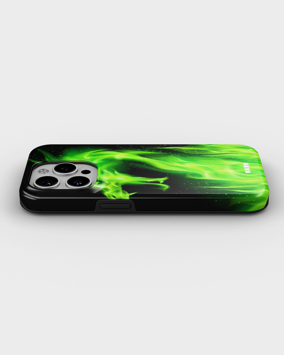 iPhone 15 Pro Max Tough Case – Green Flames Dragon - View 3