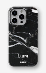 iPhone 14 Pro Max Tough Case – Custom - Black Marble - View 1