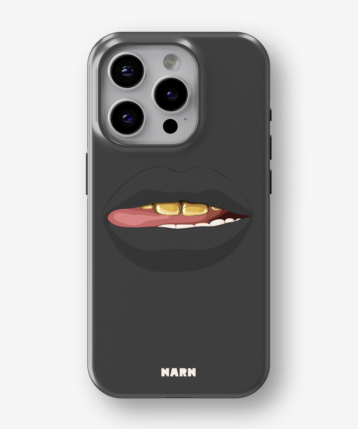 iPhone 14 Pro Max Tough Case – Golden Lips - View 1