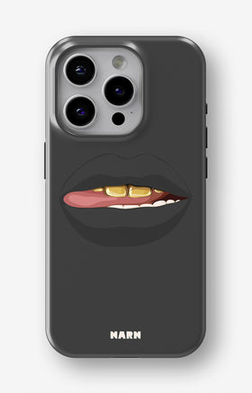 iPhone 14 Pro Max Tough Case – Golden Lips - View 1