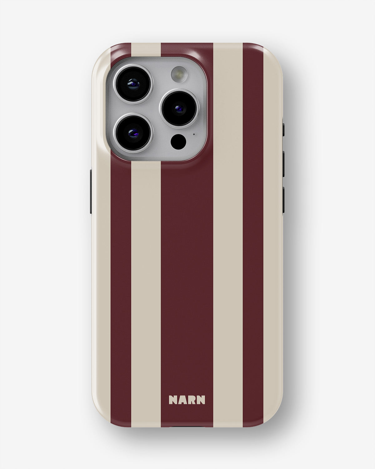 iPhone 14 Pro Max Tough Case – Bordeaux Stripe - View 1