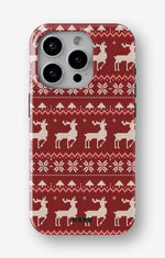 iPhone 14 Pro Max Tough Case – Reindeer Knit - View 1