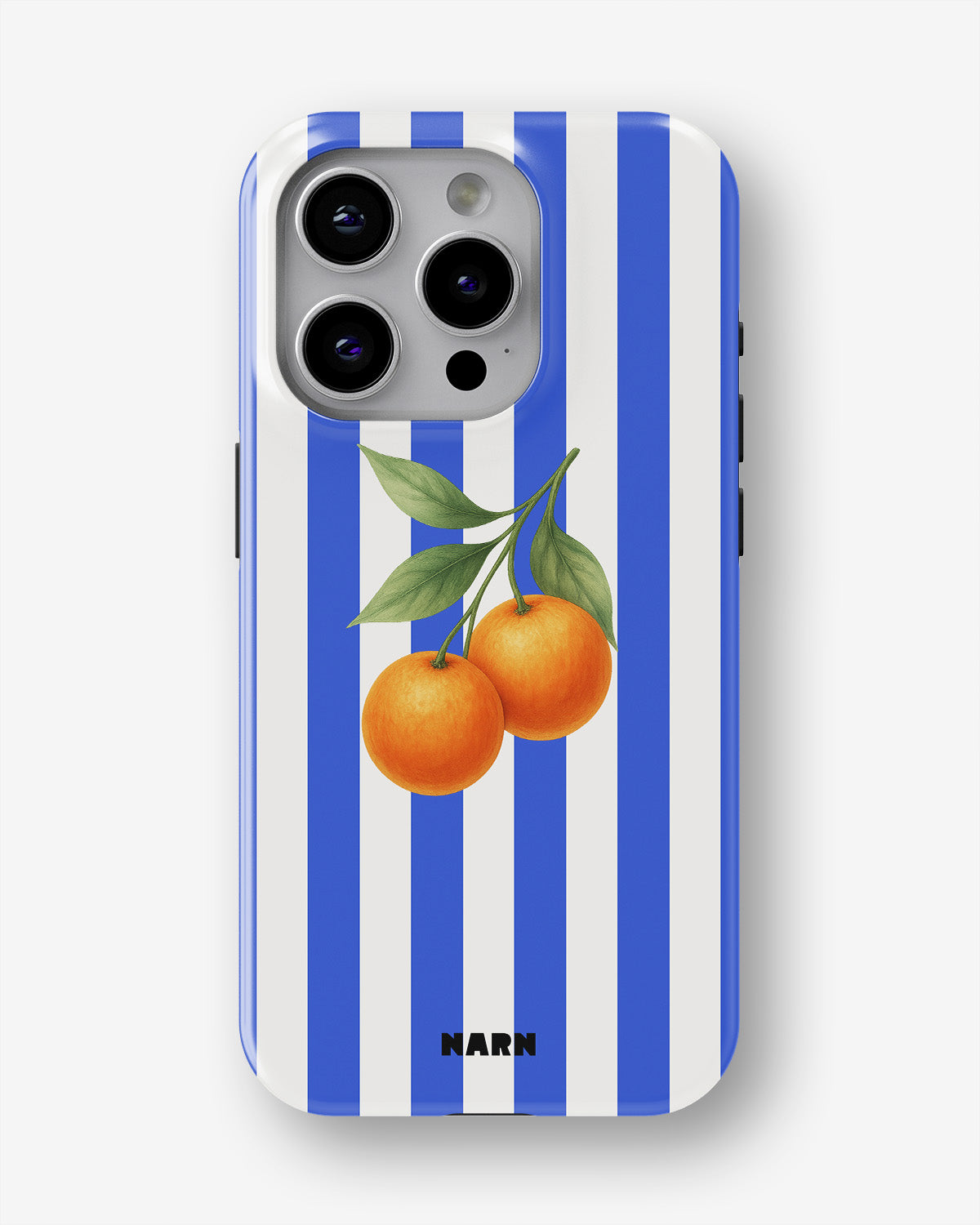 iPhone 14 Pro Max Tough Case – Orange Stripes - View 1
