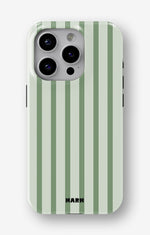 iPhone 14 Pro Max Tough Case – Sage Stripes - View 1