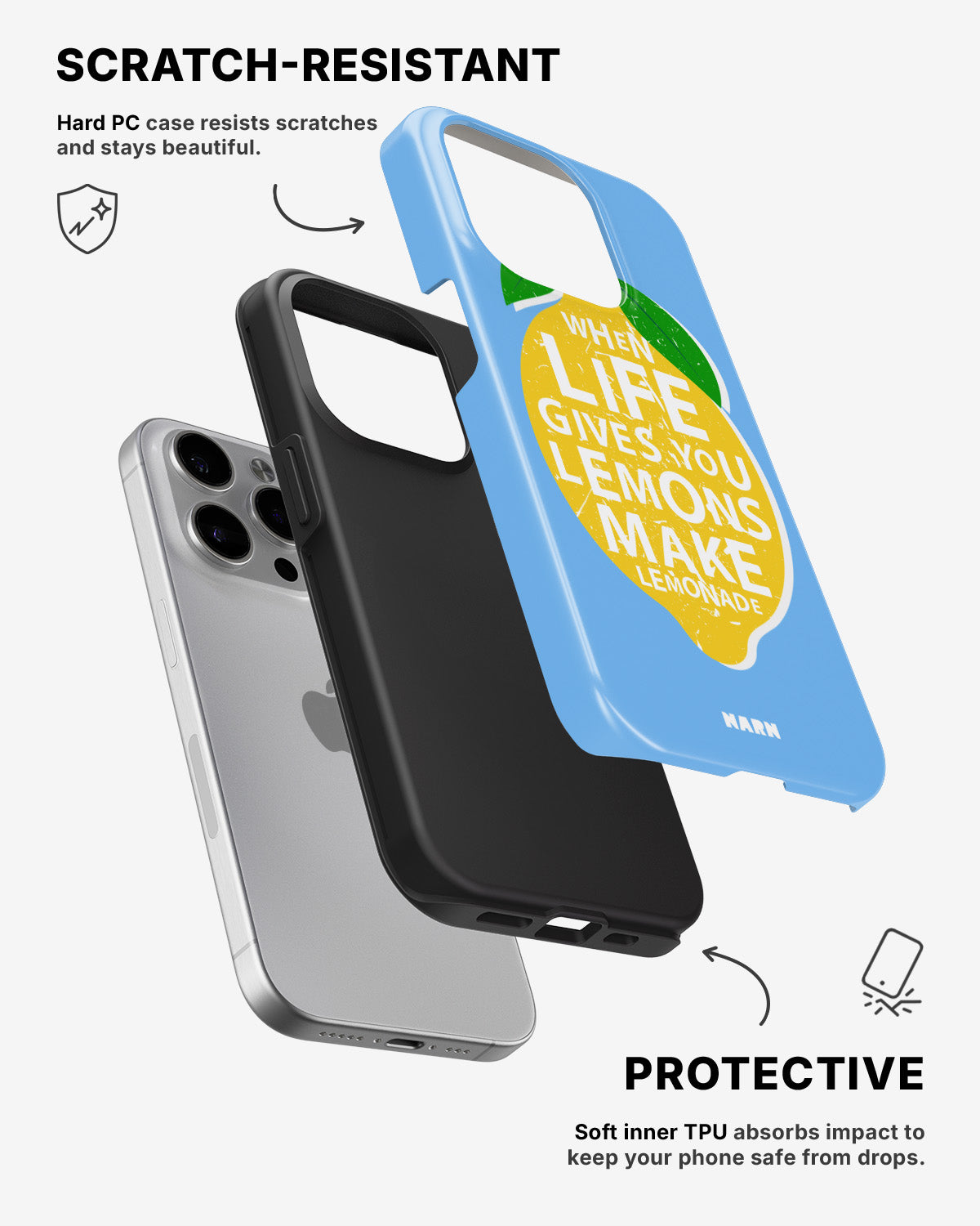 iPhone 14 Pro Max Tough Case – Lemon Quote - View 2