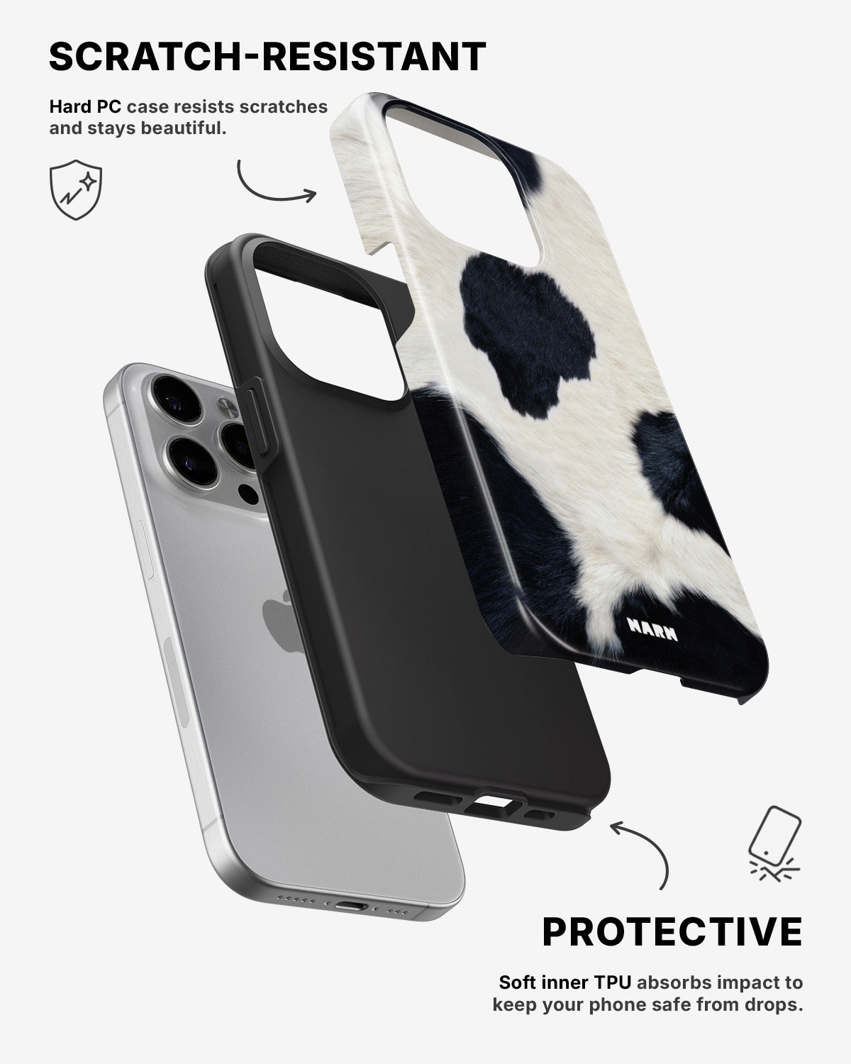 iPhone 14 Pro Max Tough Case – Cow Skin - View 2