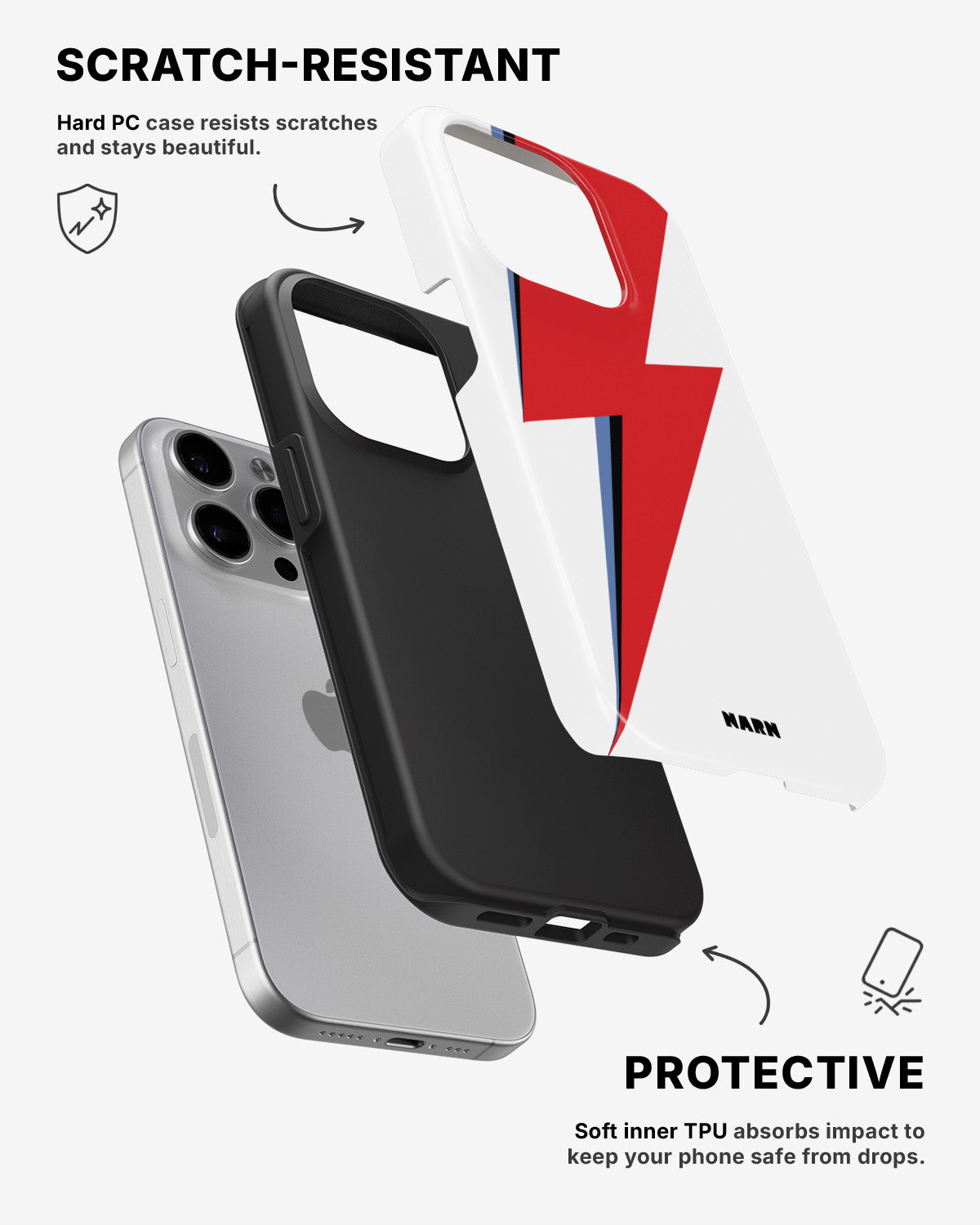 iPhone 14 Pro Max Tough Case – White Bowie  - View 2