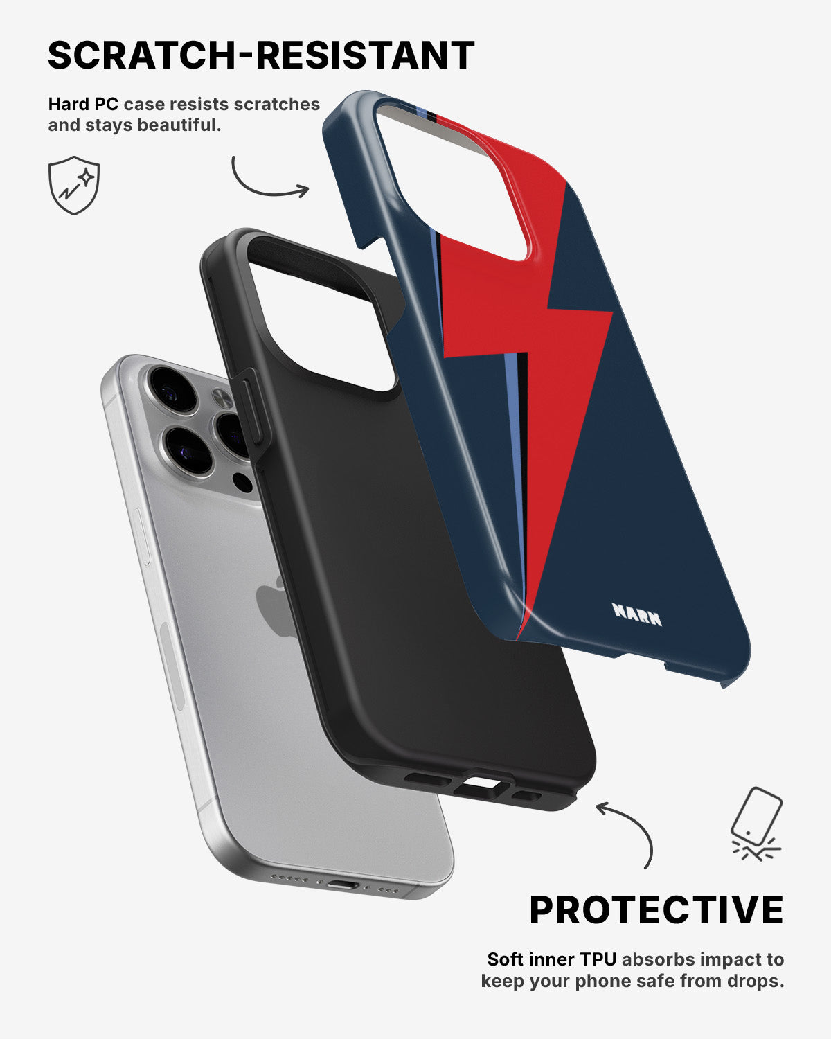 iPhone 14 Pro Max Tough Case – Blue Bowie - View 2