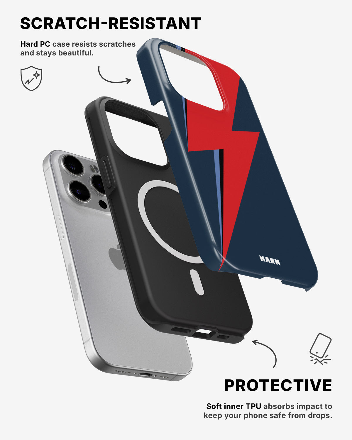 iPhone 14 Pro Max Tough Case – Blue Bowie - View 2
