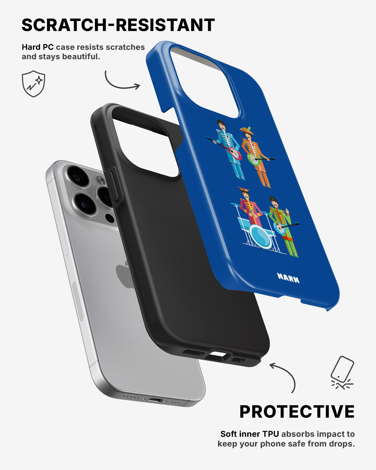 iPhone 14 Pro Max Tough Case – Beatles Blue - View 2