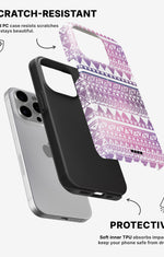 iPhone 14 Pro Max Tough Case – Purple Aztec - View 2