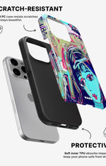 iPhone 14 Pro Max Tough Case – Abstract Cat - View 2