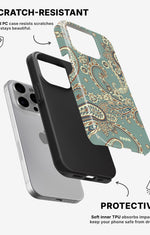 iPhone 14 Pro Max Tough Case – Paisley Green - View 2