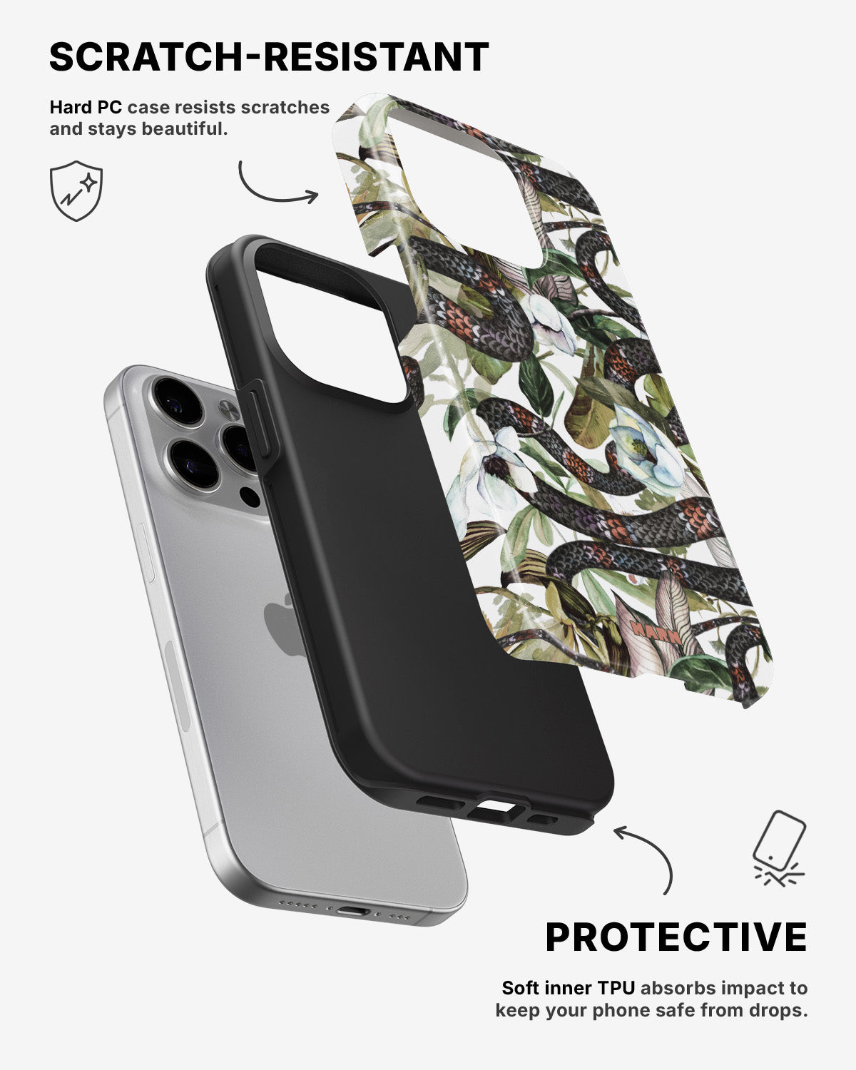 iPhone 14 Pro Max Tough Case – Jungle Snake - View 2