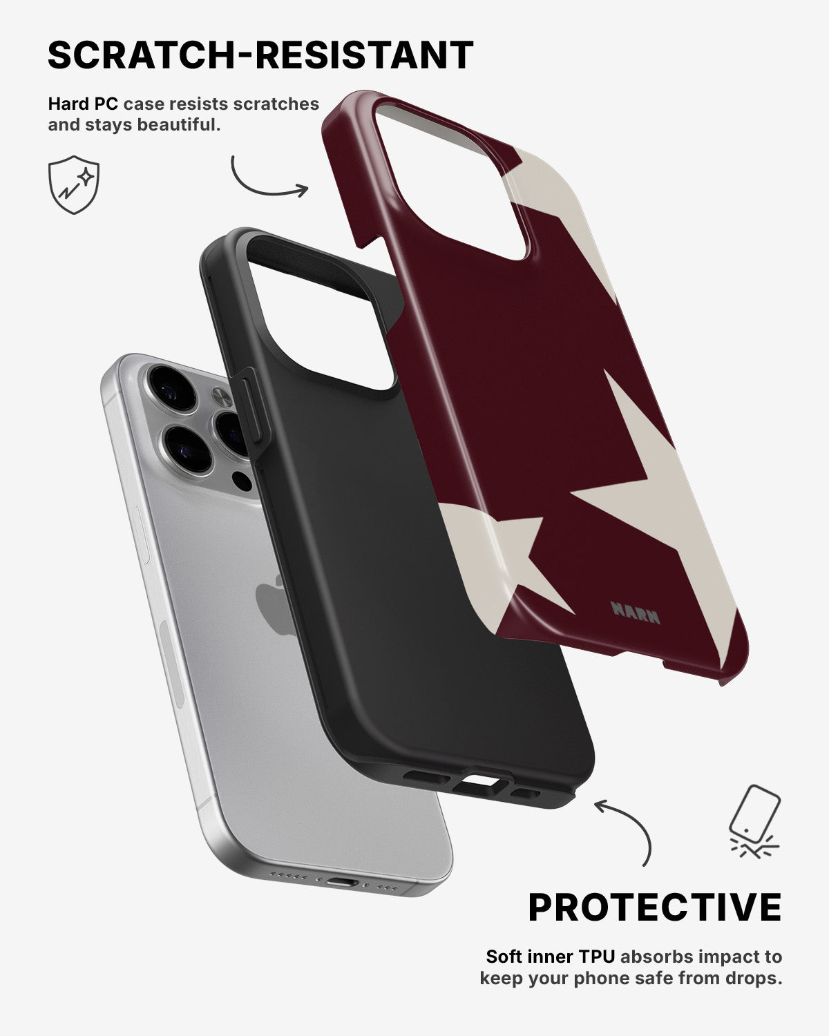 iPhone 14 Pro Max Tough Case – Rouge Star - View 2