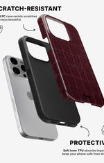iPhone 14 Pro Max Tough Case – Rouge Croc - View 2