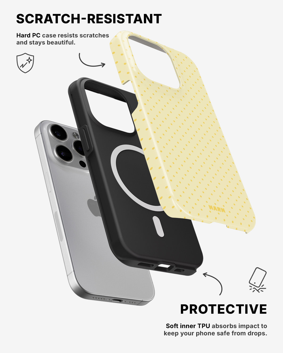 iPhone 14 Pro Max Tough Case – Morning Dots - View 2
