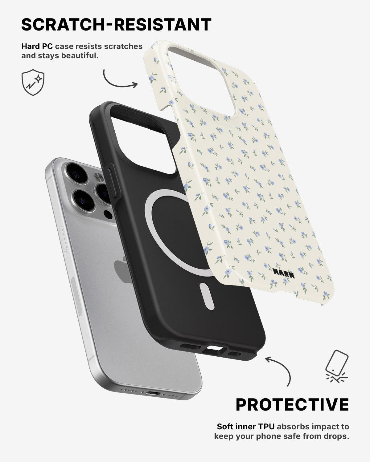 iPhone 14 Pro Max Tough Case – Wild Petals - View 2