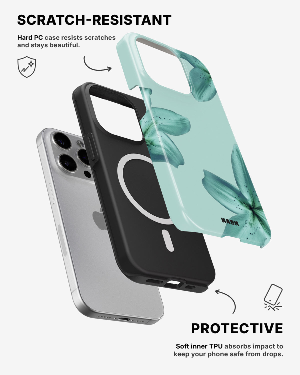 iPhone 14 Pro Max Tough Case – Sea Lily - View 2