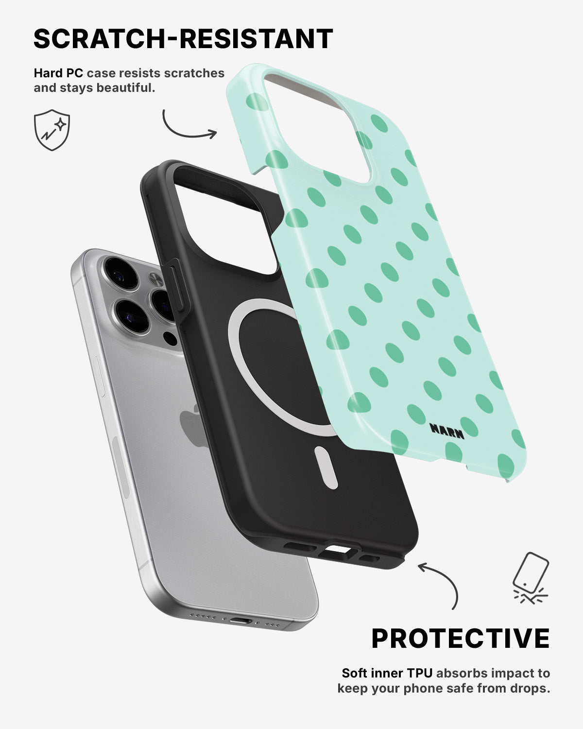 iPhone 14 Pro Max Tough Case – Sea Pearls - View 2