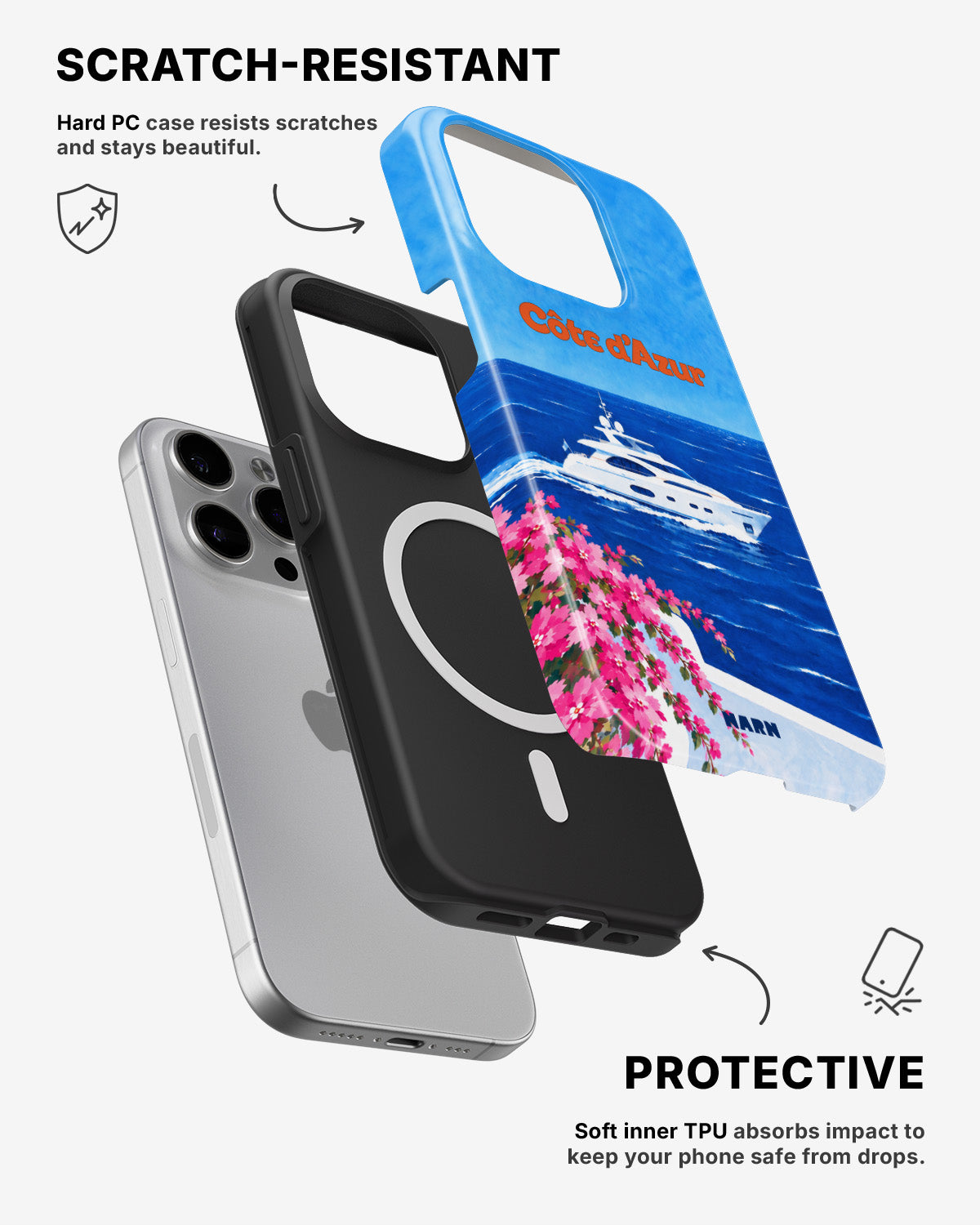 iPhone 14 Pro Max Tough Case – Cap Bleu - View 2
