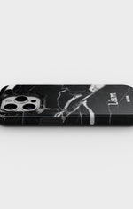 iPhone 14 Pro Max Tough Case – Custom - Black Marble - View 3