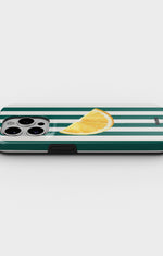 iPhone 14 Pro Max Tough Case – Lemon Stripes - View 3