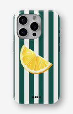 iPhone 13 Pro Max Tough Case – Lemon Stripes - View 1